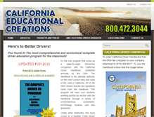 Tablet Screenshot of driversed4california.com